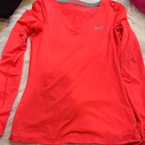 Nike Women's Bright Coral Long Sleeve Tee